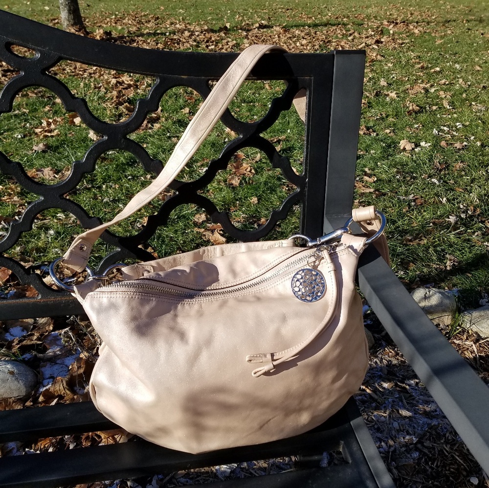 Authentic Coach Leather Convertible Hobo